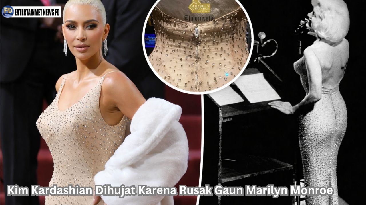 Kim Kardashian Dihujat Karena Rusak Gaun Marilyn Monroe